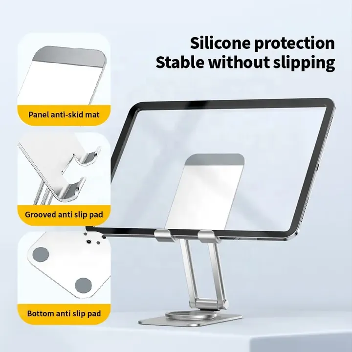 قابل للتعديل قابل للطي مكتب قرص حامل حامل . Adjustable Foldable Desk Tablet Stand Holder Lazy