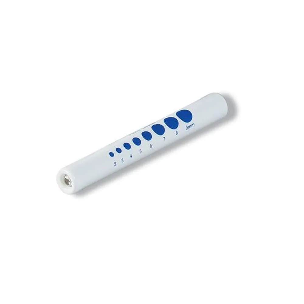 2 Medical Eye Pen Light Pupil Gauge Doctor Nurse First Aid Diagnostic Penlight !