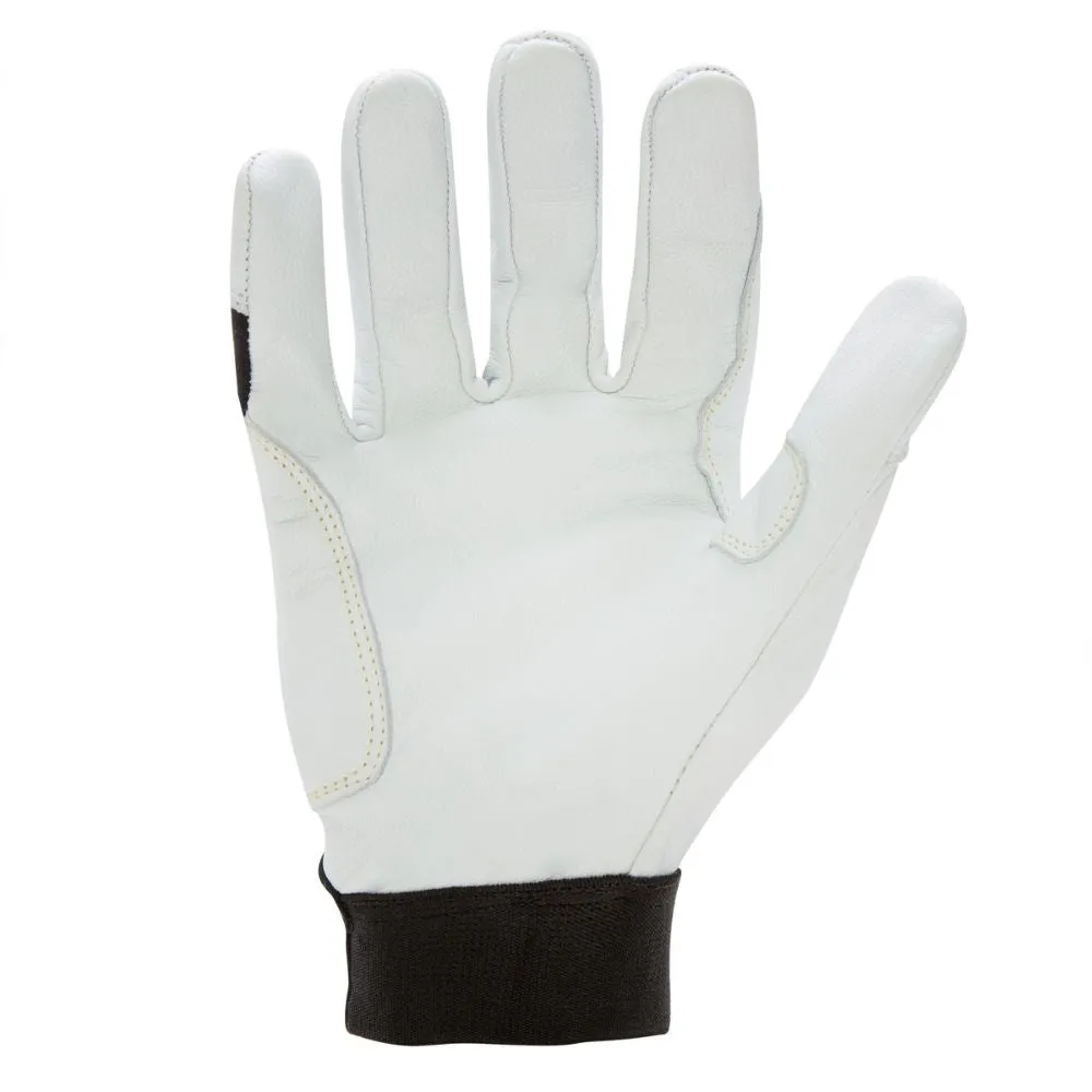 212 Performance FRLPC5-05-010 Fire Resistant Leather Palm Cut 5 Welder and Fabricator Gloves, Large Black;White