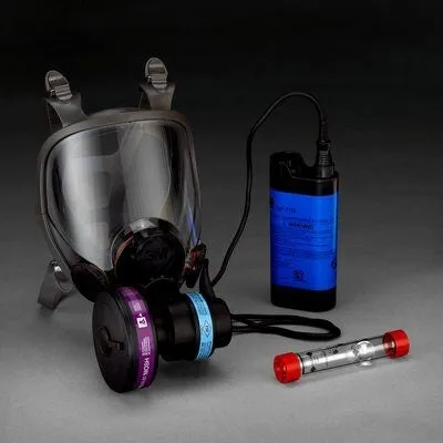 3M Powerflow 6800PF Face-Mounted Powered Air Purifying Respirator (PAPR), Full Facepiece, Rechargeable Battery, Medium. Each