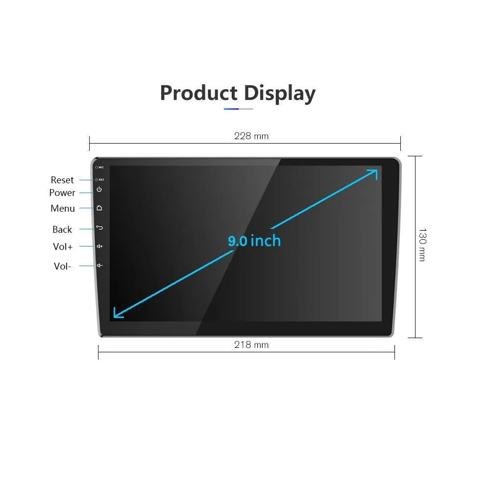 9 Inch Android Carplay Navigation 1   32G Screen With Ahd Camera