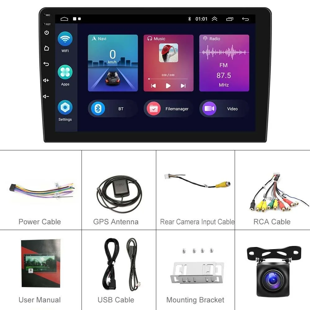 9 Inch Android Carplay Navigation 1   32G Screen With Ahd Camera