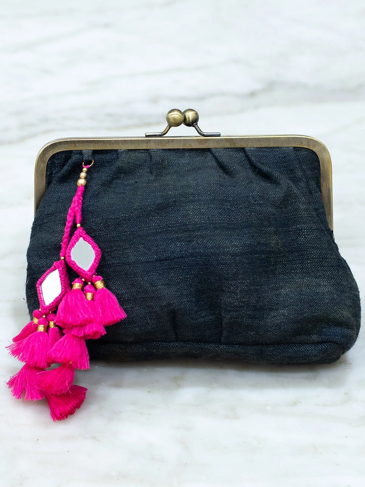 Ahimsa Silk Sitara Minaudiere