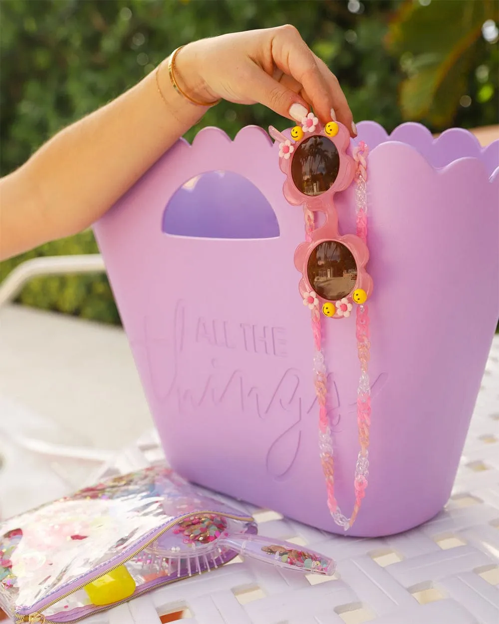 All The Things Lavender Jelly Tote