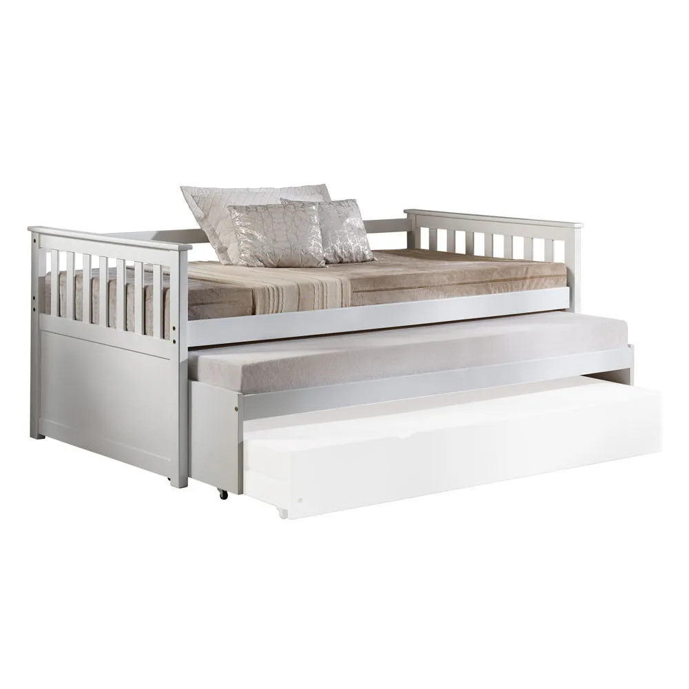 Cominia - Twin Daybed (Trundle Not Included, Bed Only, No Storage) - White by Couch.com