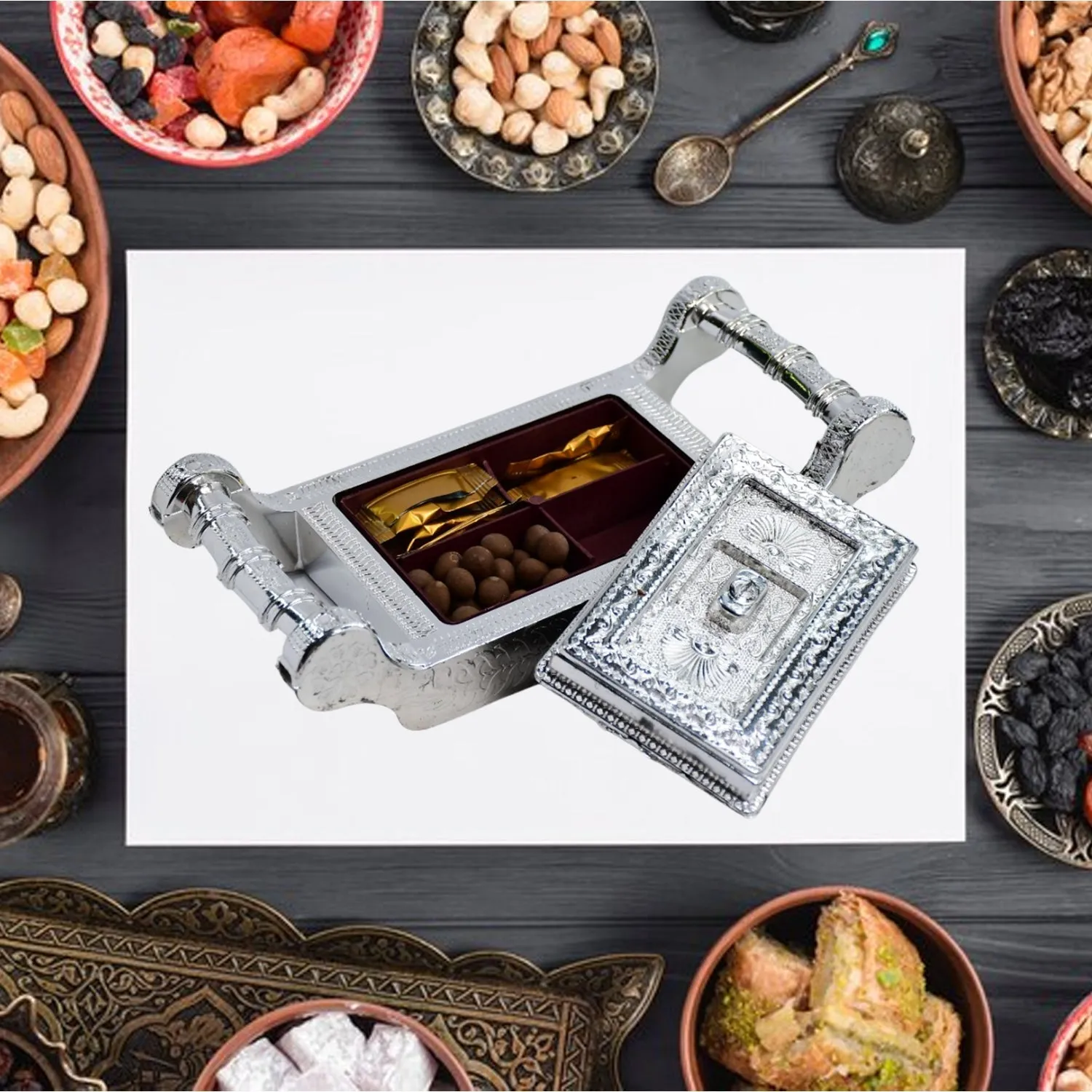 Decorative Platter Dry Fruit Mukhvas Serving Tray