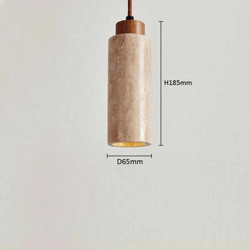 Dorte - Wabi-Sabi Travertine  Pendant Lamp