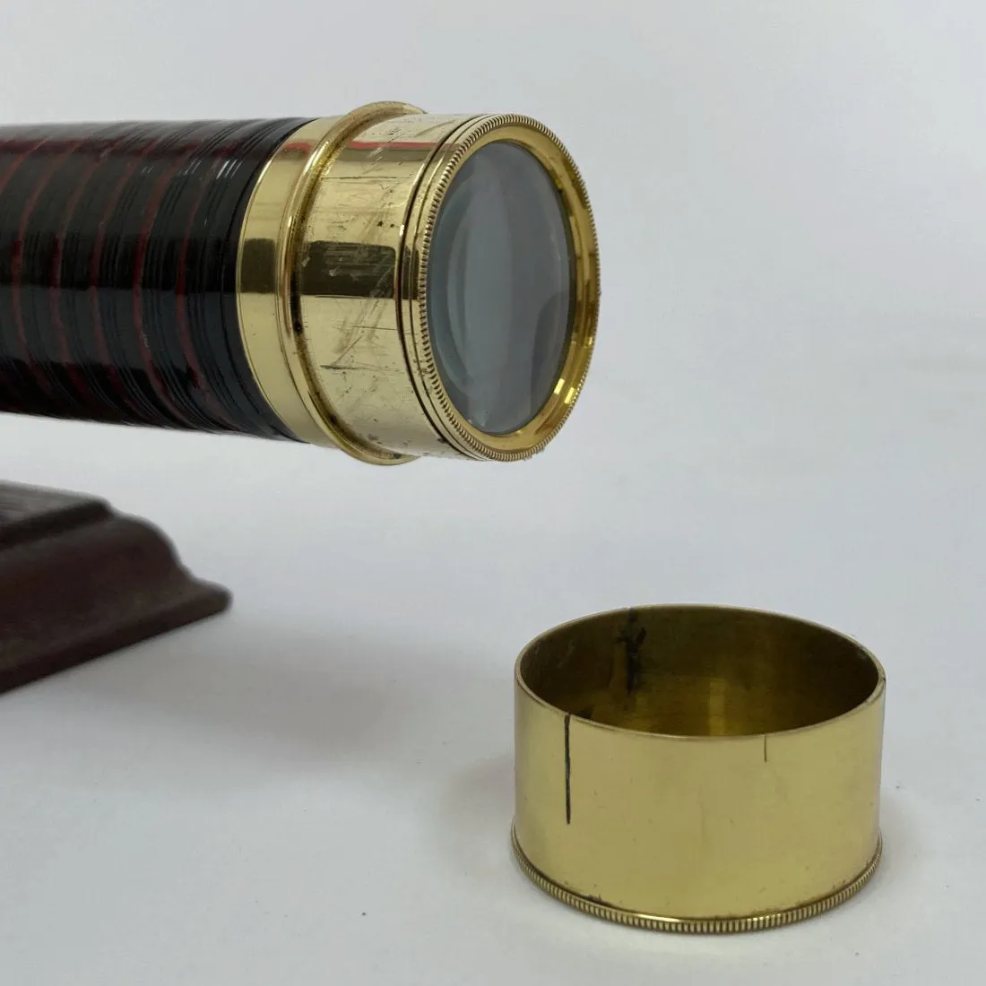 Early Victorian Cased Miniature Baleen Telescope by WE & F Newton of Fleet Street