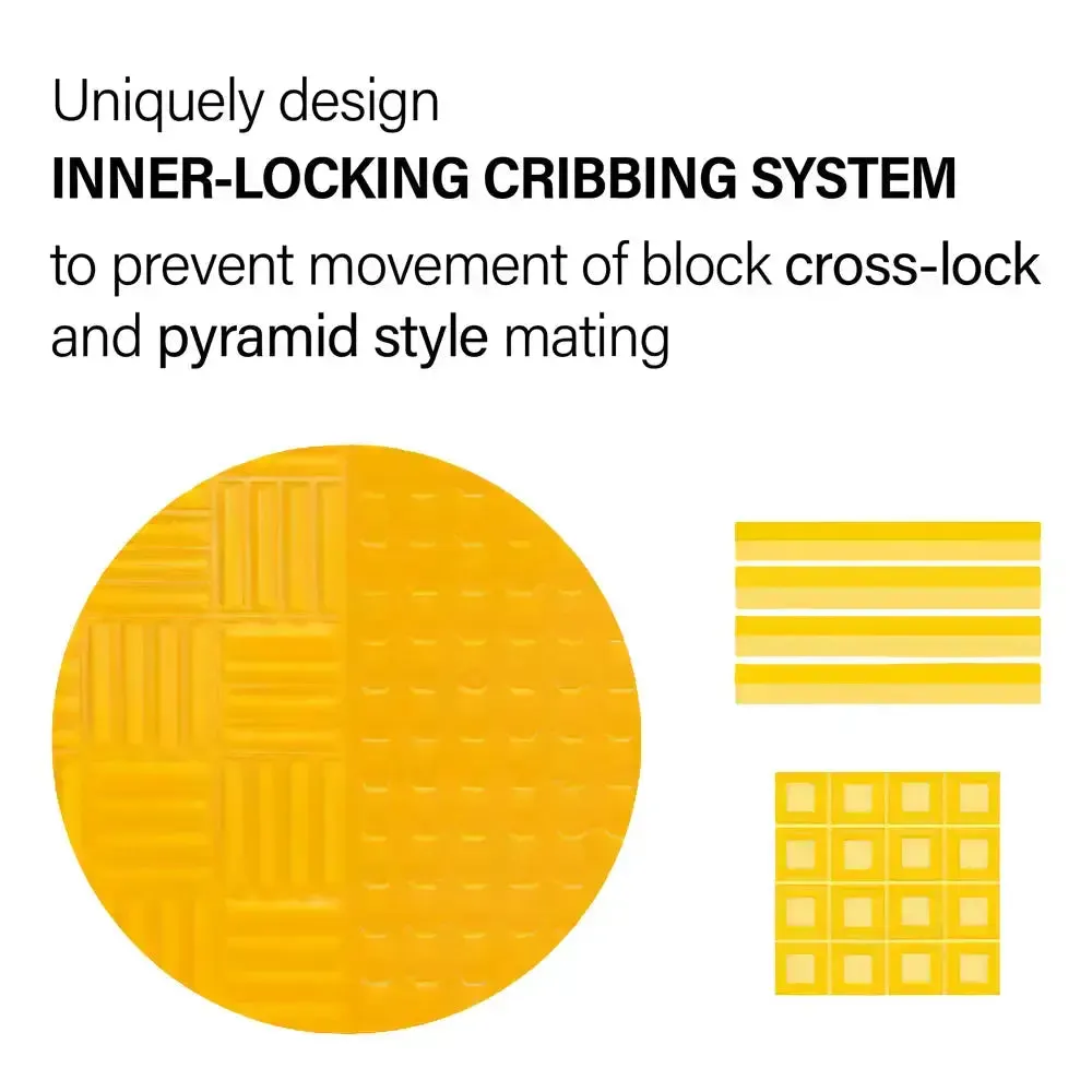 Esco 12 Blocks Cribbing System w/ Stability Plates, 32.5" Max Height - 12531