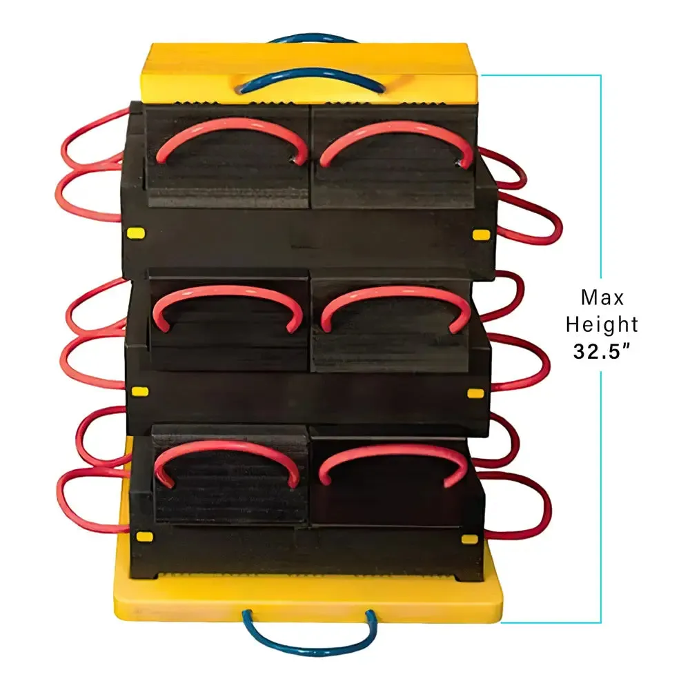 Esco 12 Blocks Cribbing System w/ Stability Plates, 32.5" Max Height - 12531