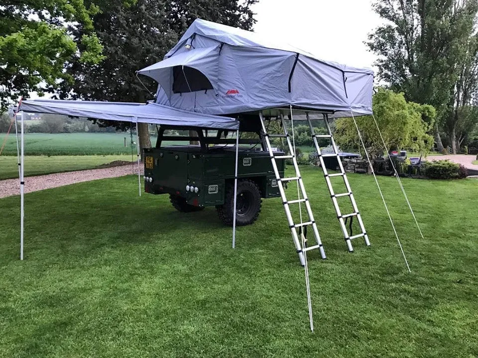 Extended Twin Ladder Ventura Deluxe 1.8 Roof Top Tent (IN STOCK)