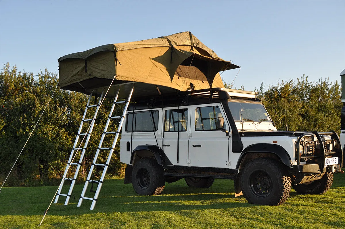 Extended Twin Ladder Ventura Deluxe 1.8 Roof Top Tent (IN STOCK)