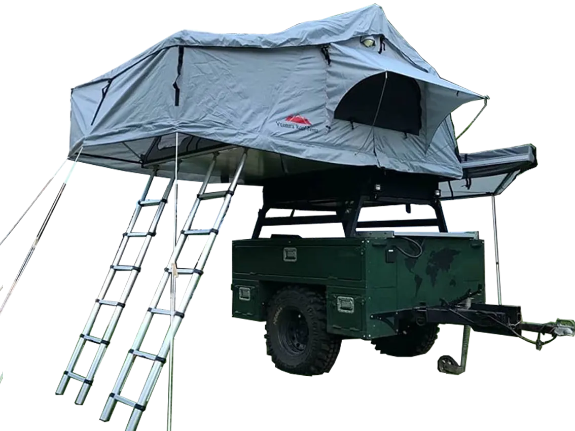 Extended Twin Ladder Ventura Deluxe 1.8 Roof Top Tent (IN STOCK)