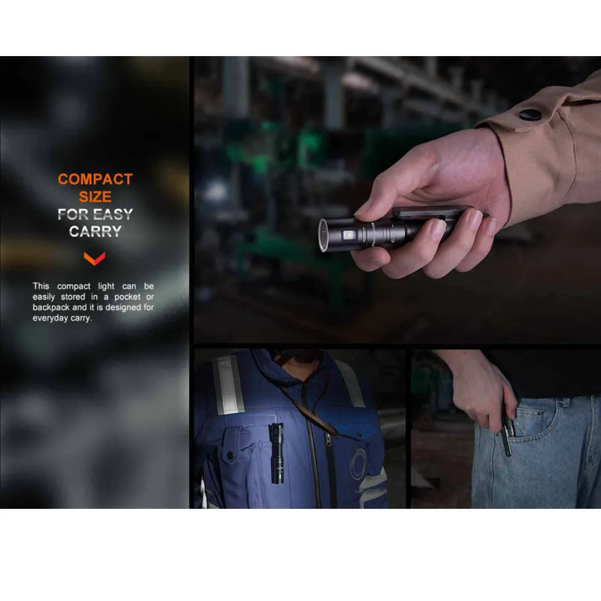 FENIX LD12R 600 LUMEN RECHARGEABLE EDC FLASHLIGHT