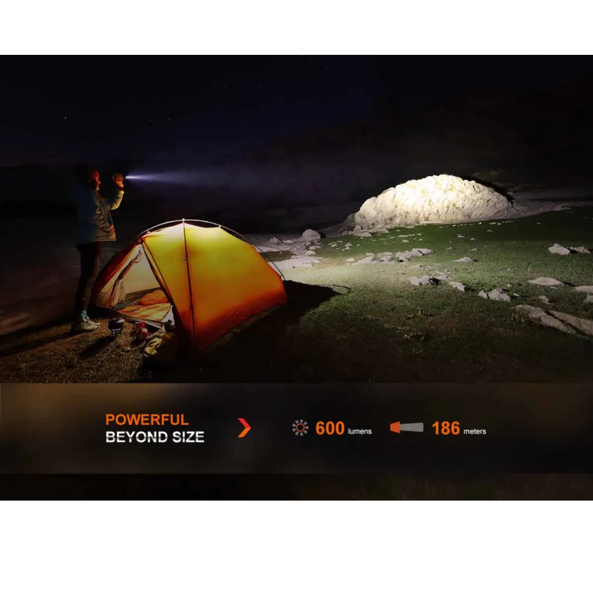 FENIX LD12R 600 LUMEN RECHARGEABLE EDC FLASHLIGHT