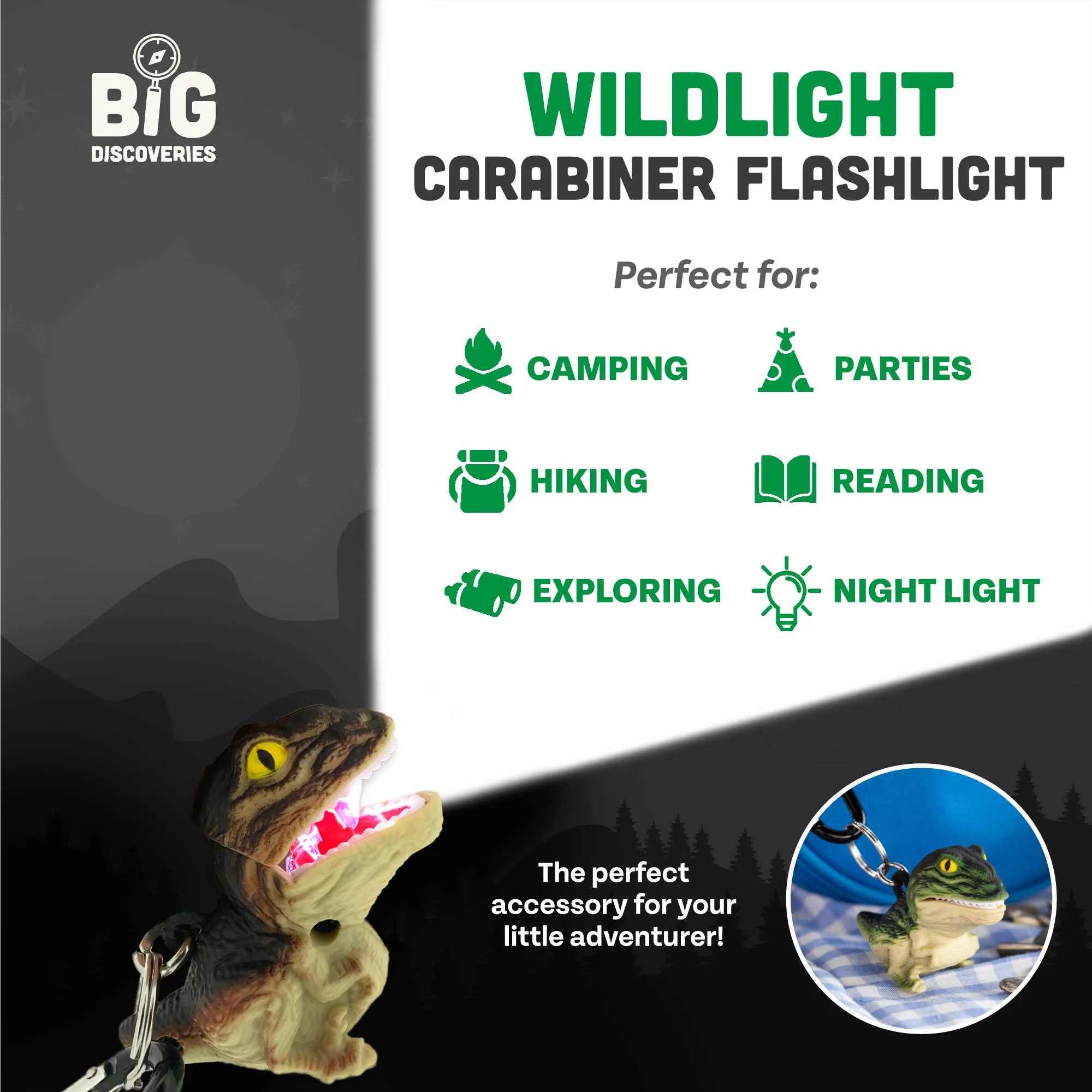 Flashlight - Brown T-Rex