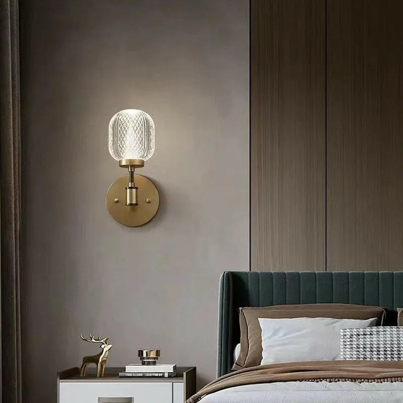 Galt - Simple and Contemporary Antique Crystal Acrylic Wall Lamp