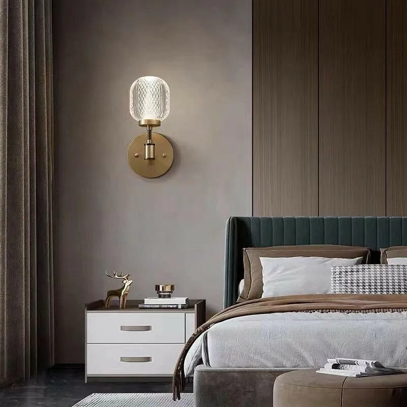 Galt - Simple and Contemporary Antique Crystal Acrylic Wall Lamp