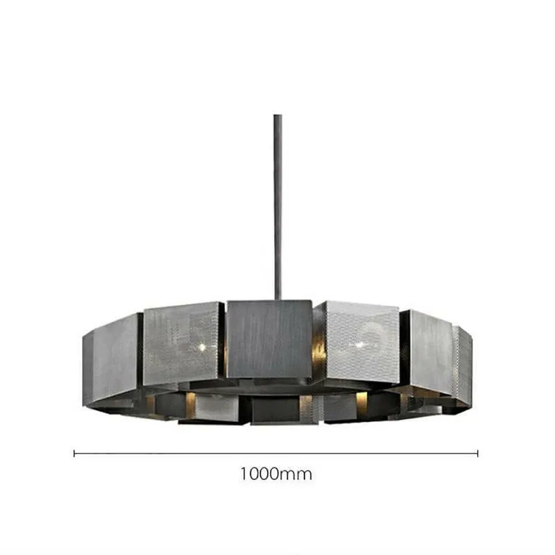 Industrial Style Black Metal Ceiling Chandelier