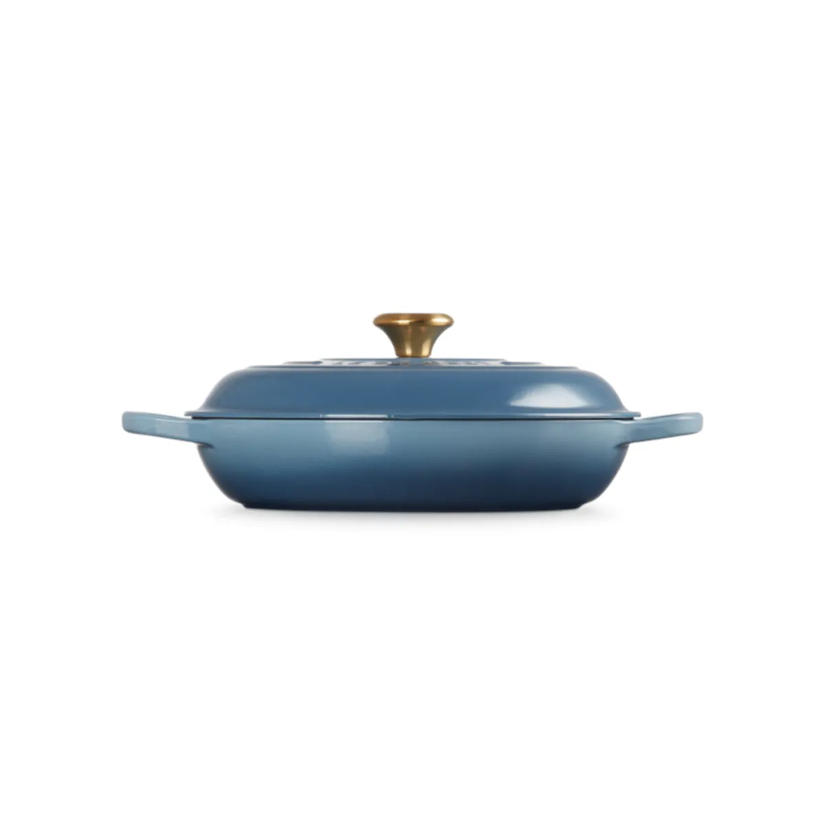 Le Creuset Cast Iron Shallow Casserole Chambray 30cm