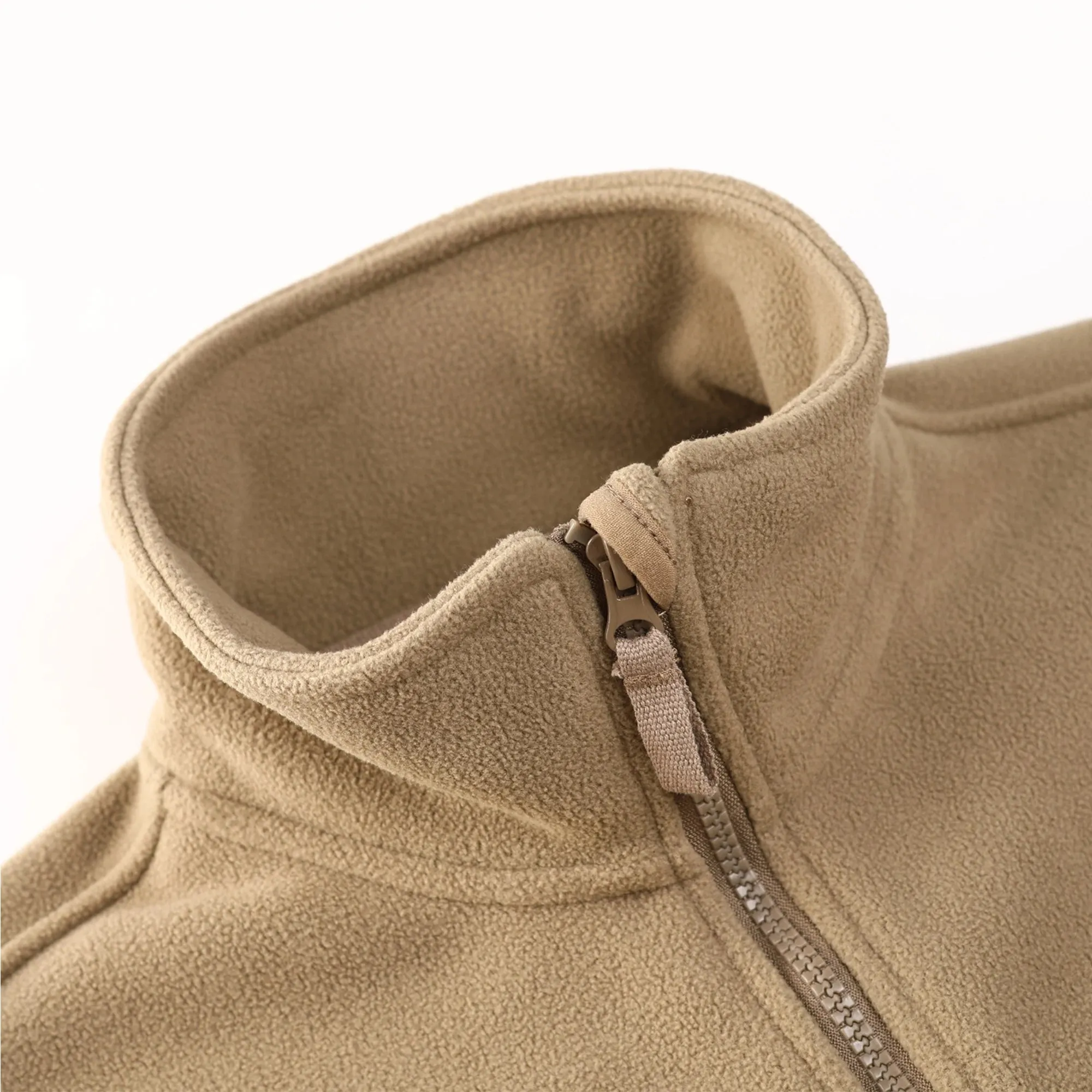 MAGCOMSEN Men's Fleece Jackets Fall Winter Cold Weather Thermal Safari Jackets Windproof Full Zip Jackets Field Work Outwear