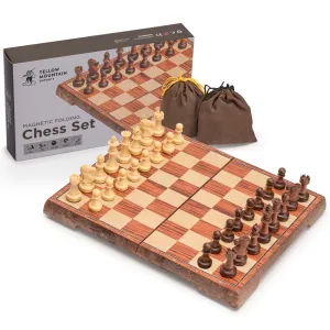 Magnetic Portable Chess Set (10.6 Inches) - Folding, Travel Board Game