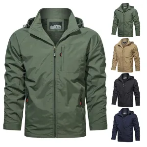 Men Waterproof Camping Military Jacket Fishing Hiking Outdoor Rain Coat Windbreaker Breathable Hunting