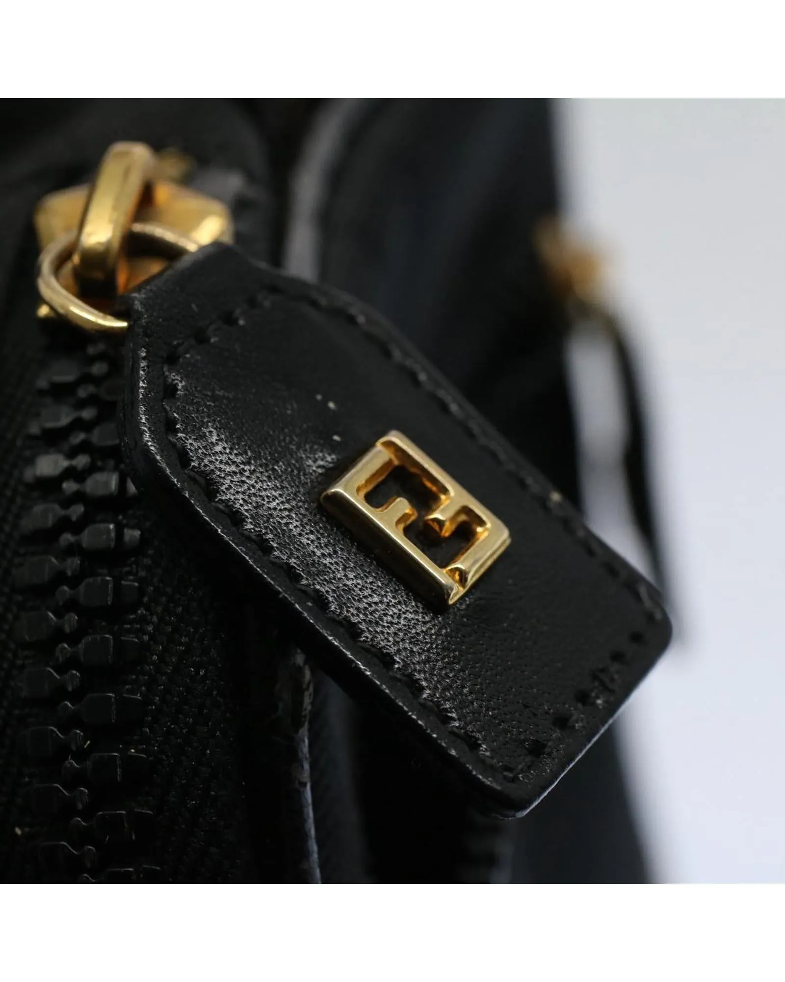 Nylon Black Brown Pouch - Authentic