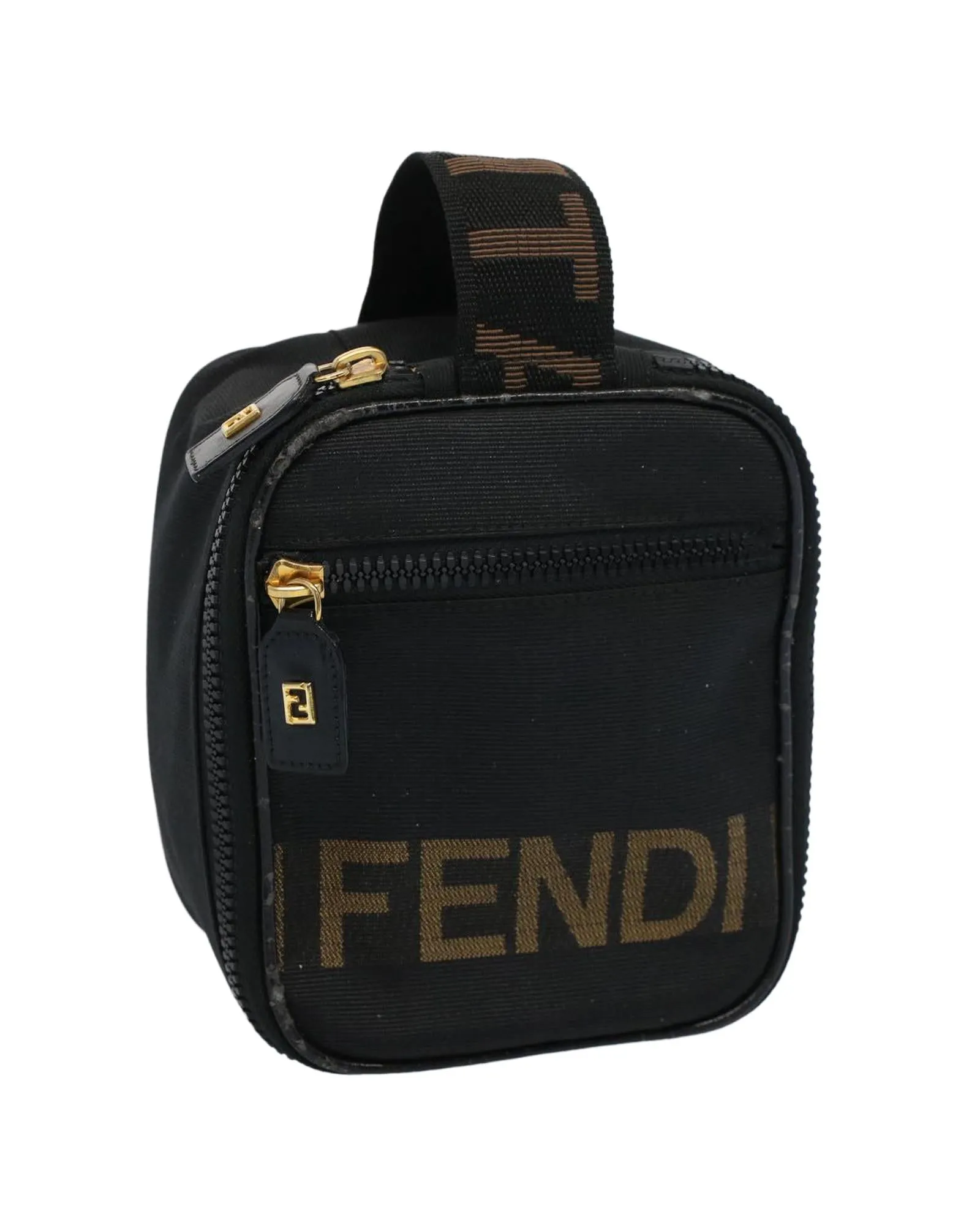 Nylon Black Brown Pouch - Authentic