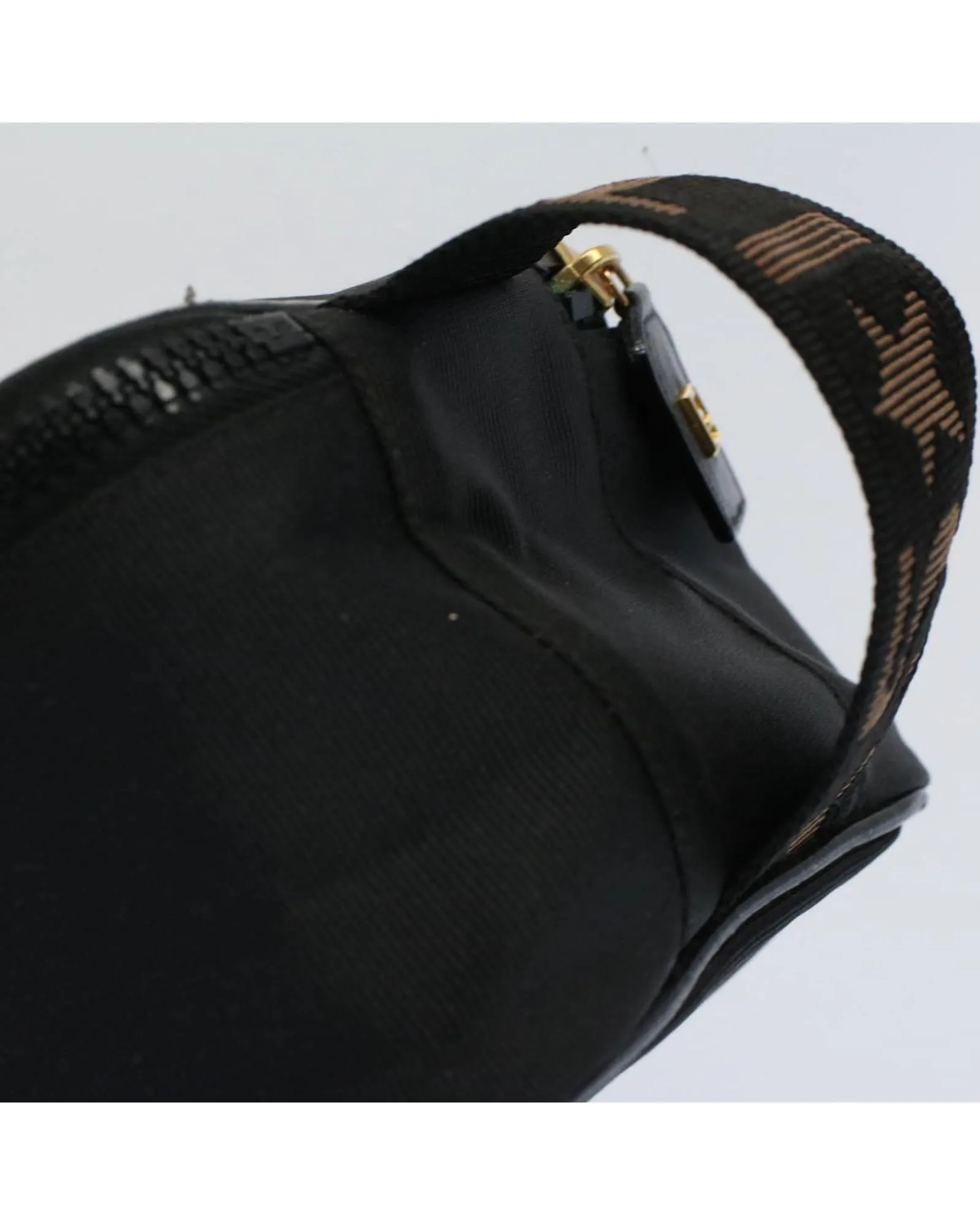Nylon Black Brown Pouch - Authentic