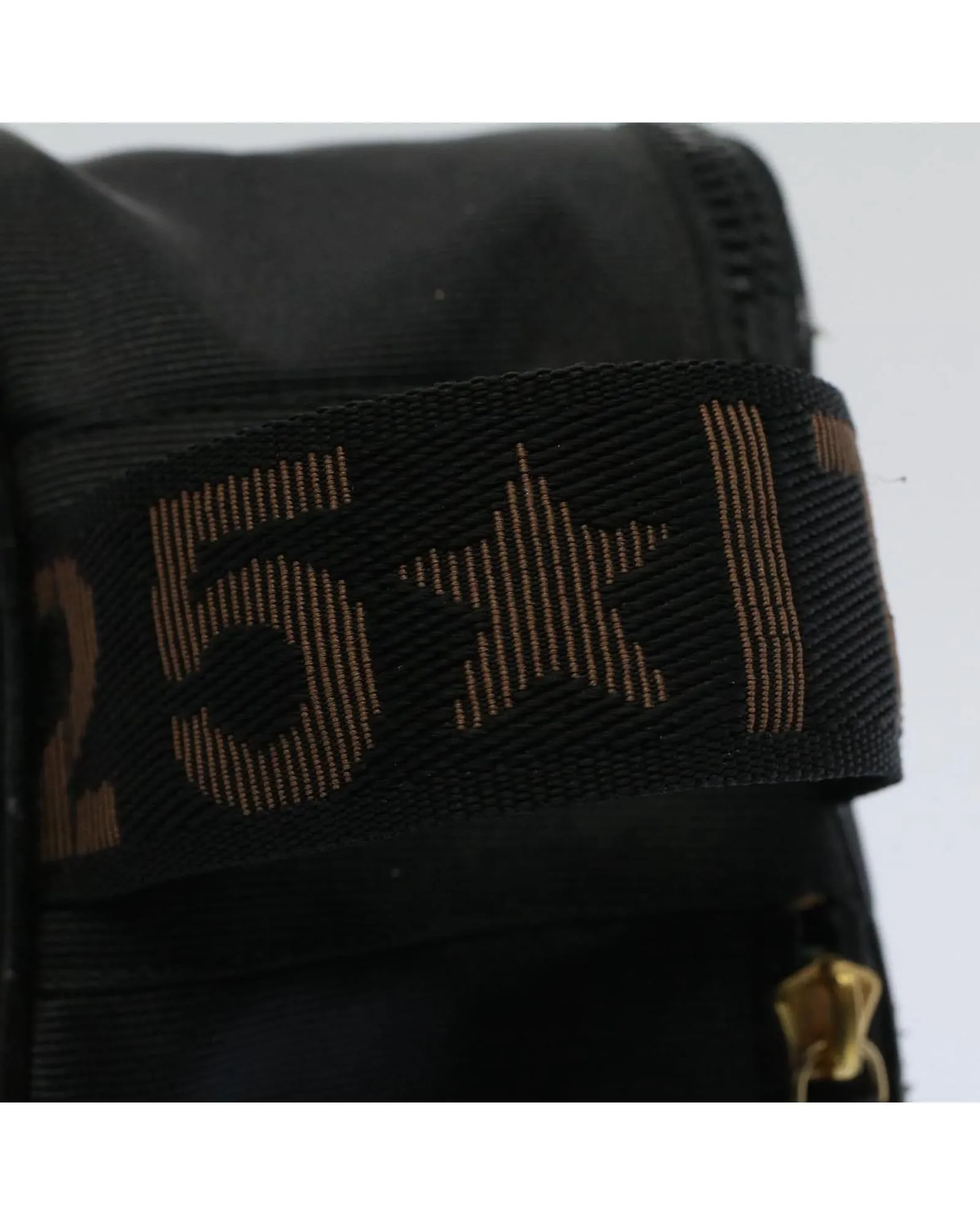 Nylon Black Brown Pouch - Authentic