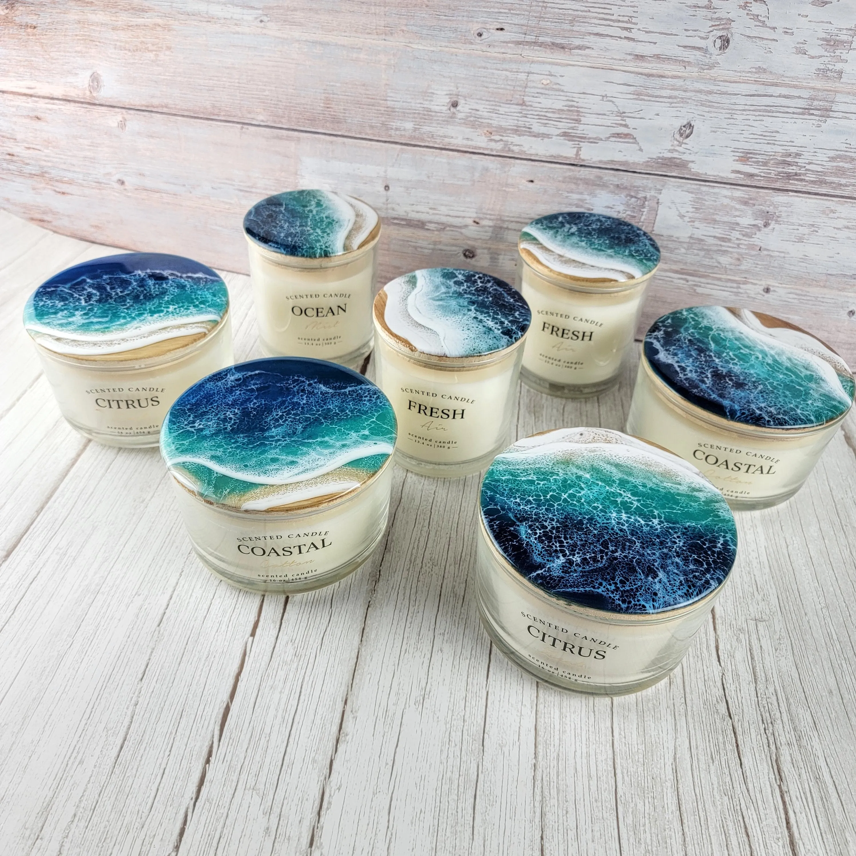 Ocean Wave Candles