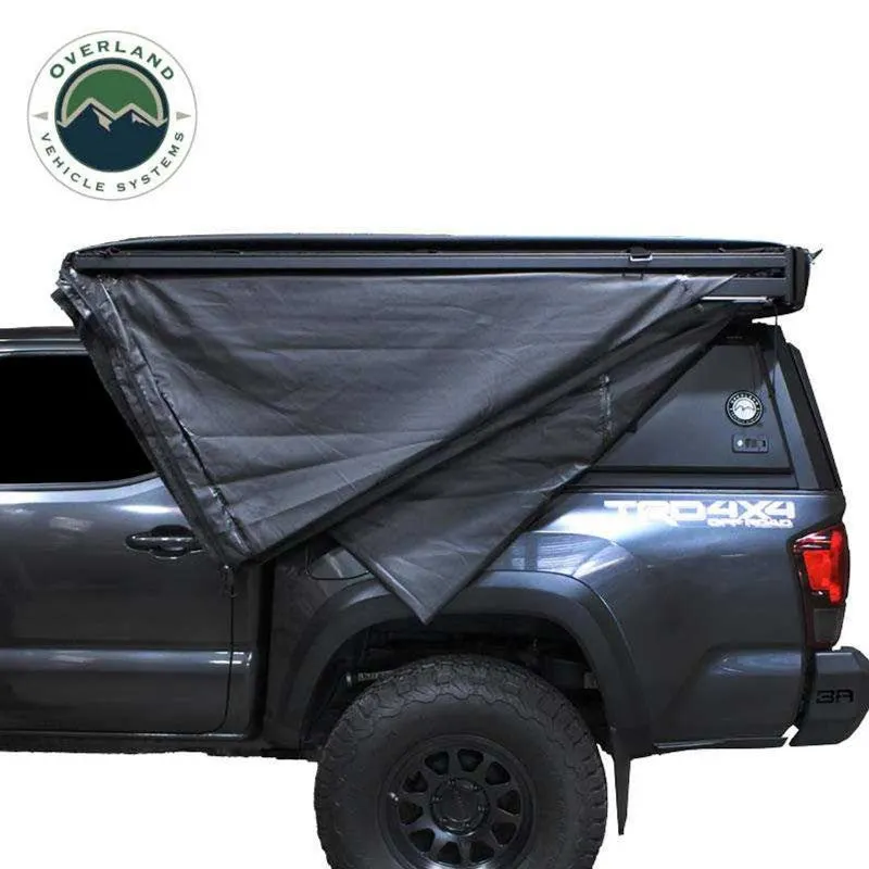Overland Vehicle Systems XD Nomadic 270 Degree Awning & Wall Kit Combo with Lights, Black Out, Black Body , Trim, And Travel Cover