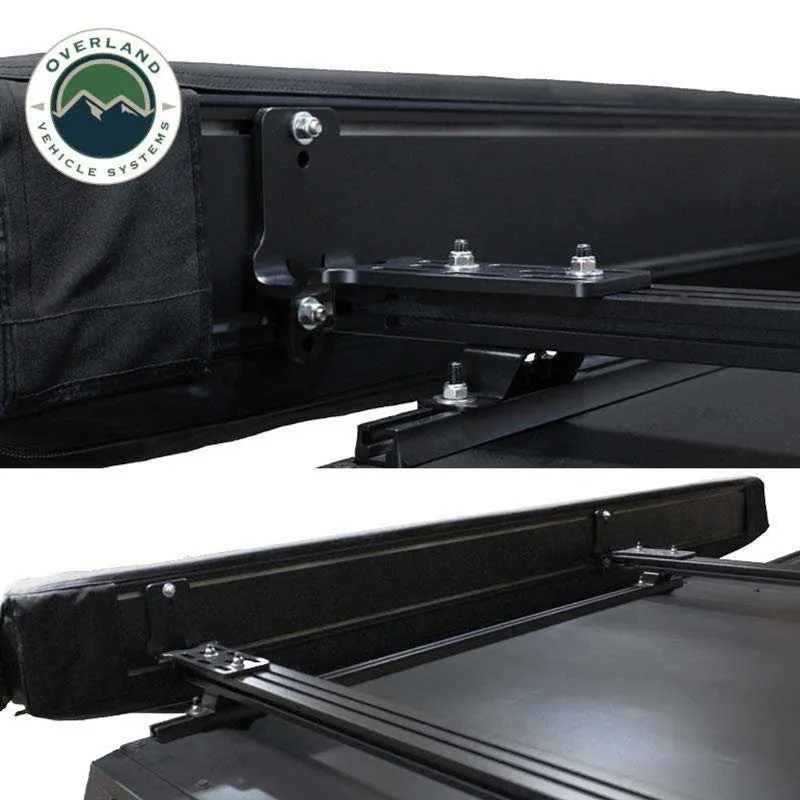 Overland Vehicle Systems XD Nomadic 270 Degree Awning & Wall Kit Combo with Lights, Black Out, Black Body , Trim, And Travel Cover