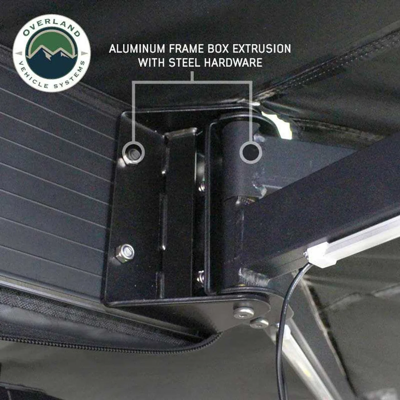 Overland Vehicle Systems XD Nomadic Black Out 270 Degree Awning w/ Lights