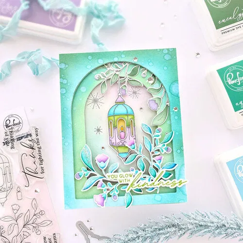 Pinkfresh Studio Hot Foil Plate Lantern Botanicals