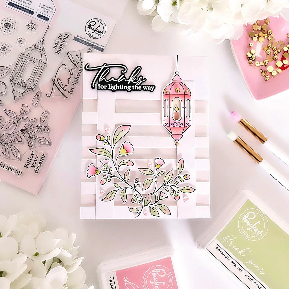 Pinkfresh Studio Hot Foil Plate Lantern Botanicals