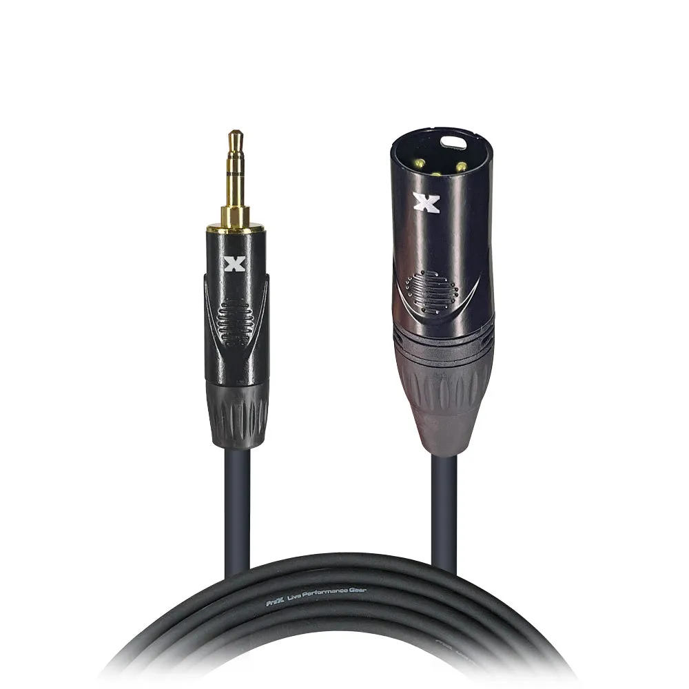 ProX XC-MXM25 25 Ft. Unbalanced 1/8" (3.5mm) TRS-M Mini to XLR3-M High Performance Audio Cable