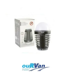 Rechargeable Portable Mosquito Zapper Lantern Light Caravan