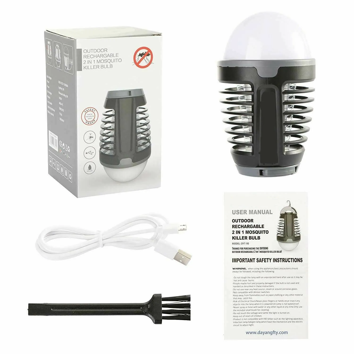 Rechargeable Portable Mosquito Zapper Lantern Light Caravan