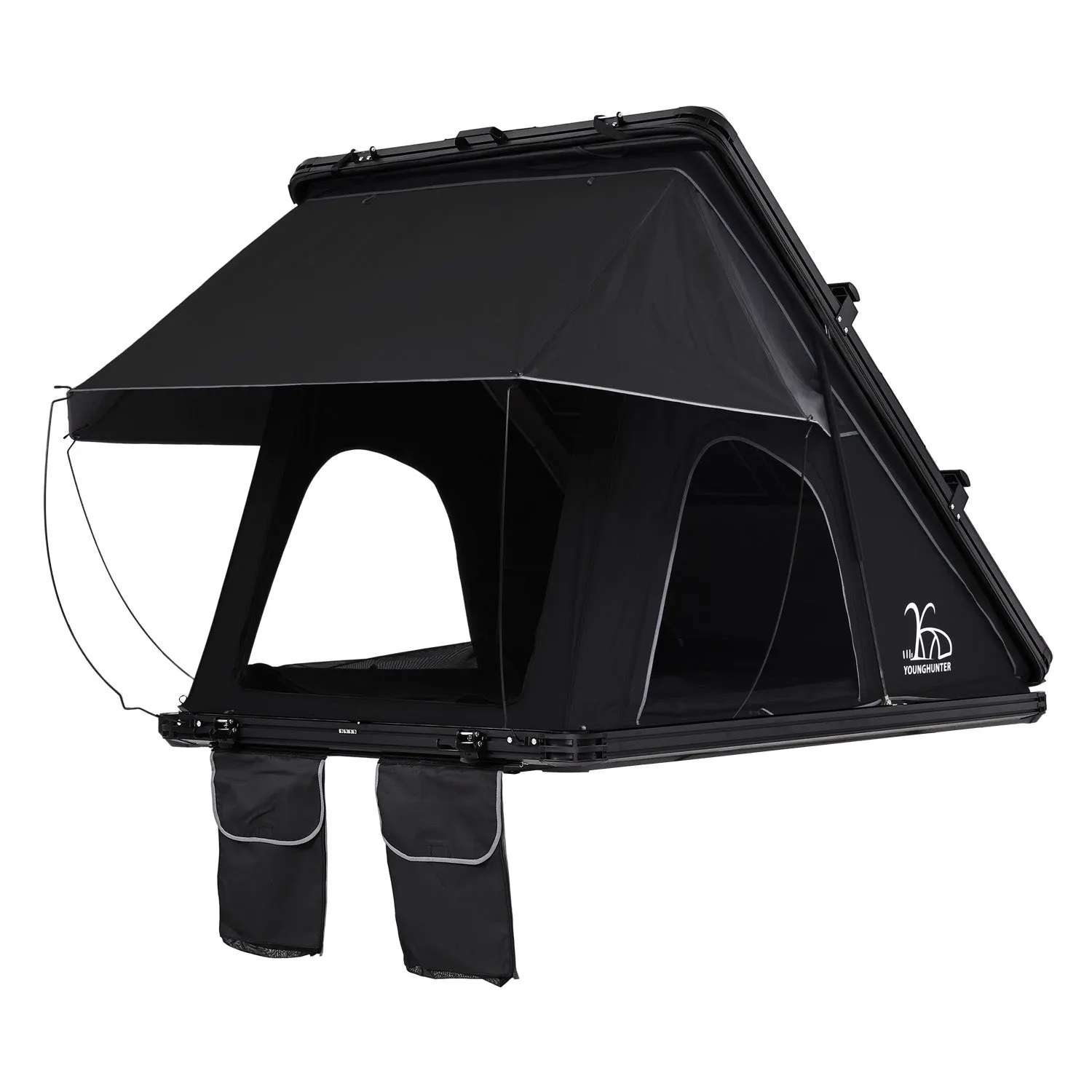 RTT Triangular Aluminum Hard Shell Car Camping SUV Rooftop Tent