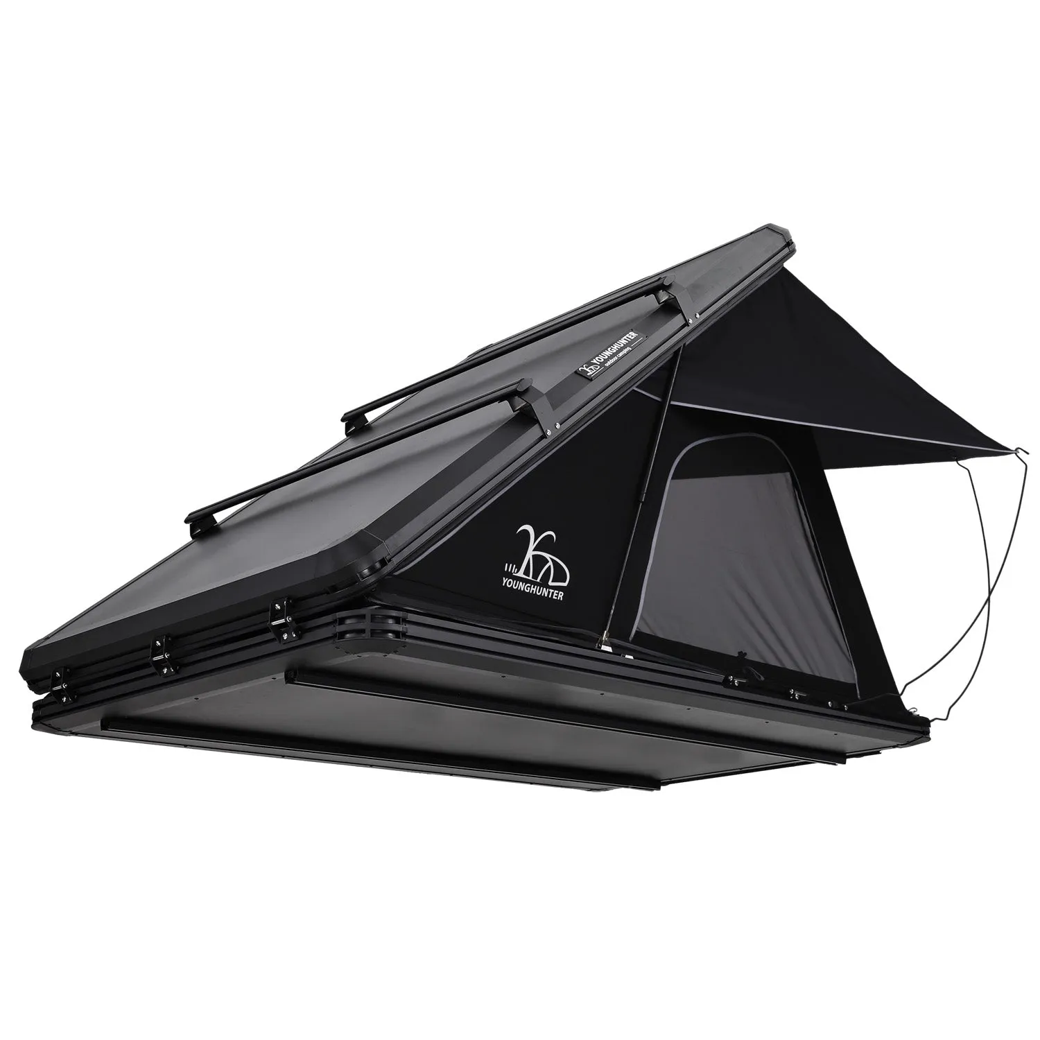 RTT Triangular Aluminum Hard Shell Car Camping SUV Rooftop Tent