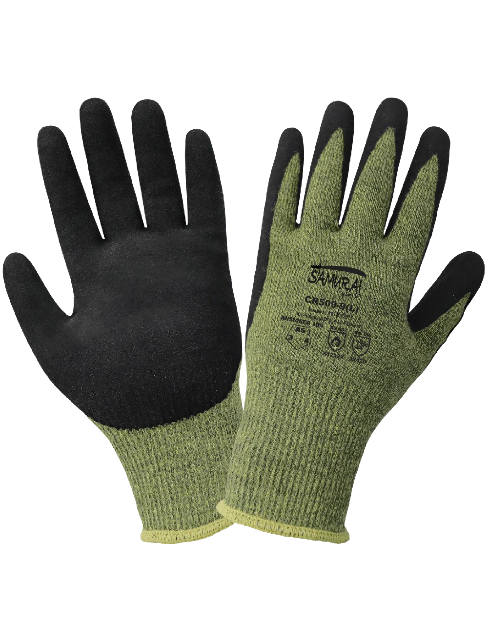 Samurai Glove® Cut, Abrasion, Puncture, and Flame-Resistant Arc-Flash Gloves with a Mach Finish Neoprene Bi-Polymer Coating - CR509