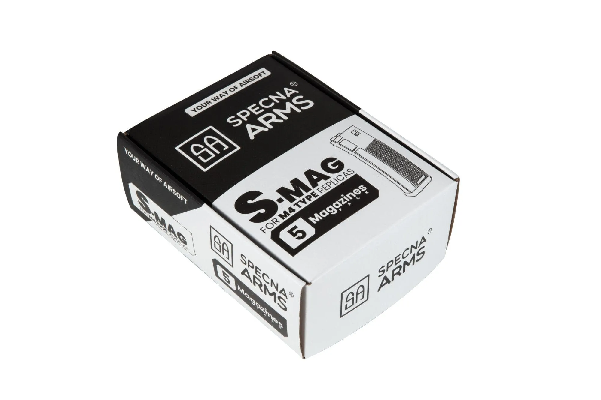 Set of 5 380BBs S-Mag Hi-Cap magazines - Tan