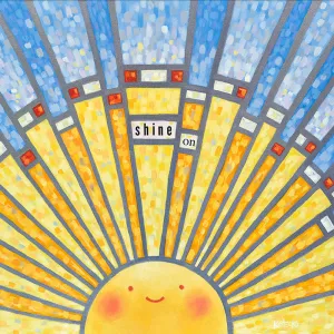 Shine On (Stained Glass) Gallery Canvas Print