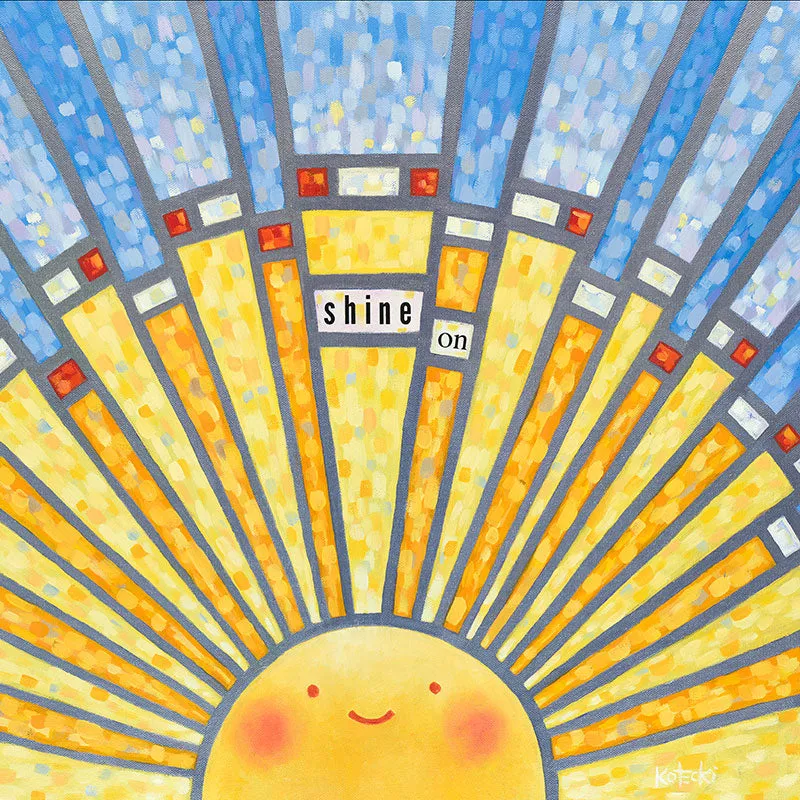 Shine On (Stained Glass) Gallery Canvas Print