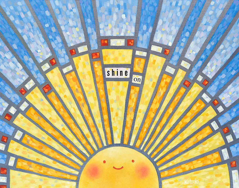 Shine On (Stained Glass) Gallery Canvas Print
