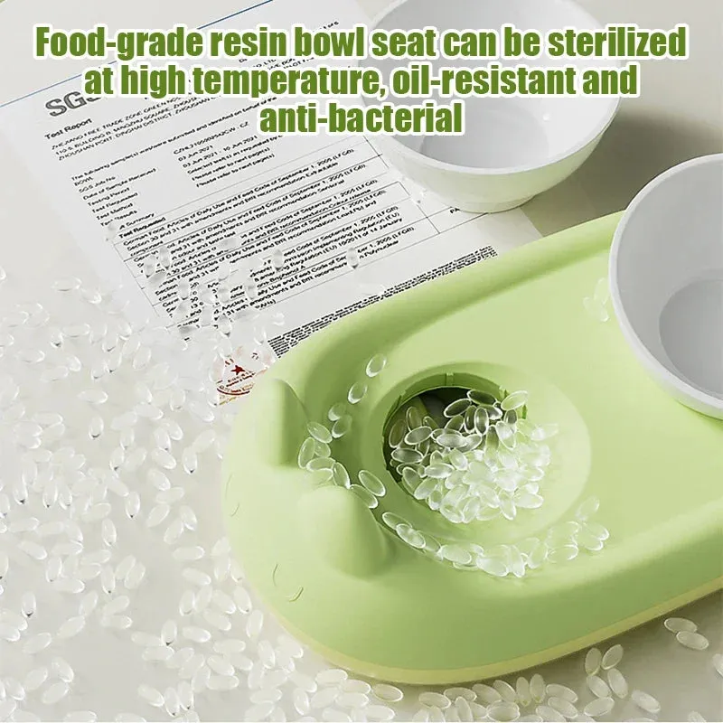 Stainless Steel Double Bowl Feeder