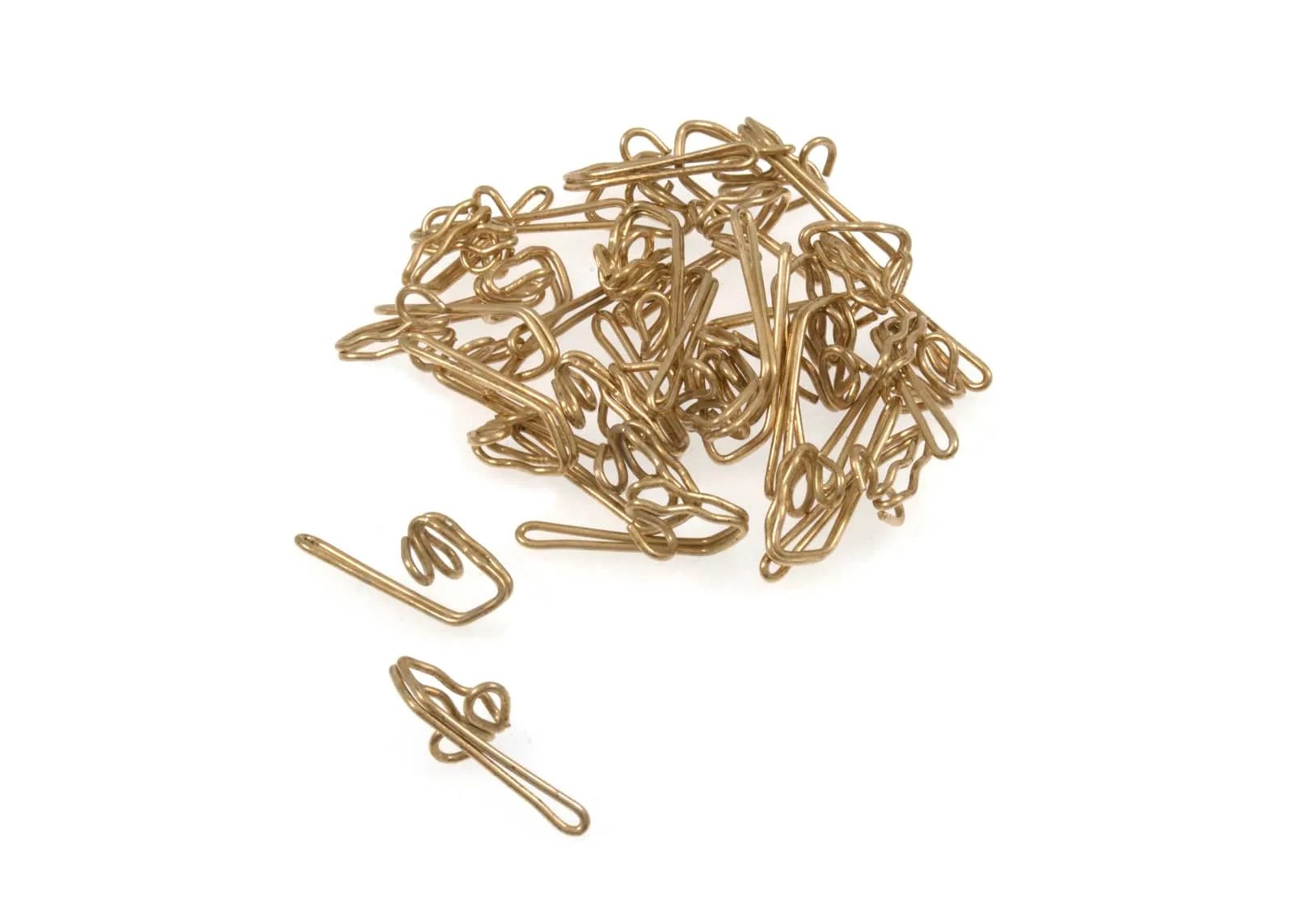 Steel Curtain Hooks: (30 Pack)
