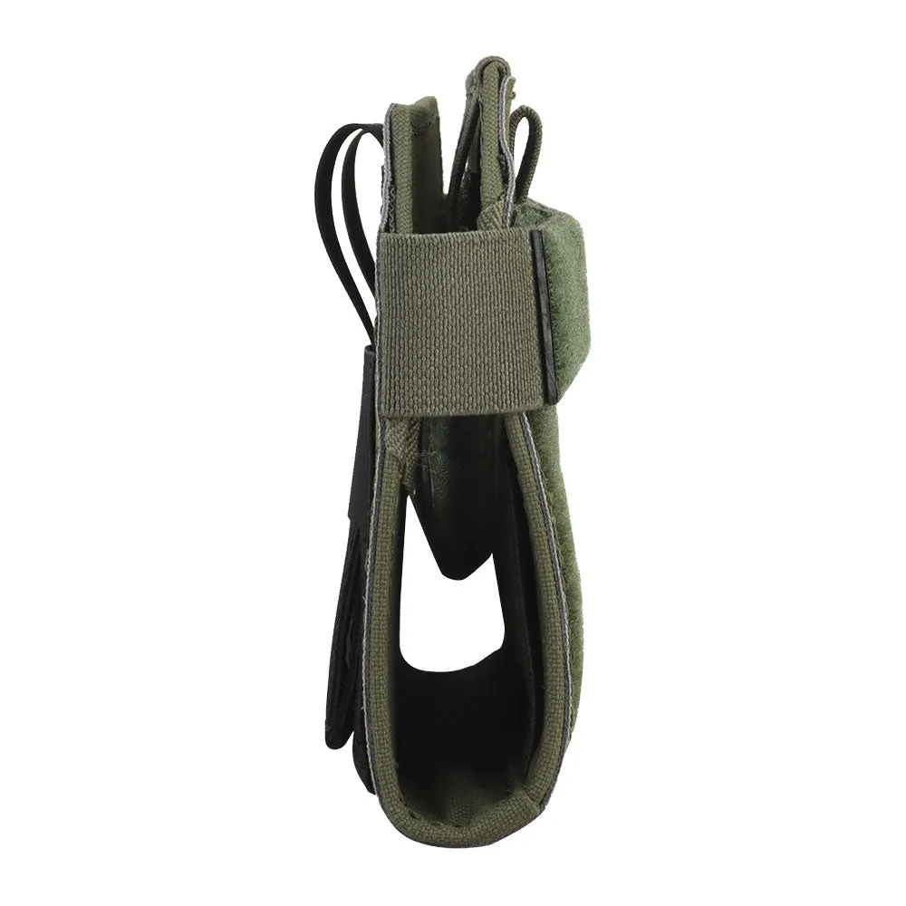 Tactical Phone Pouch in Ranger Green with a foldable handle